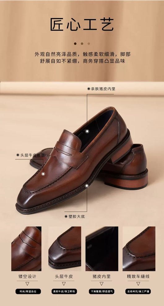 Zapatos Casuales de Cuero Genuino para Hombre - Outdoor - Image 25