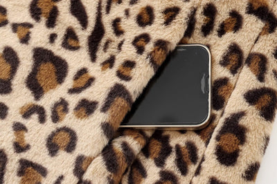 Abrigo Leopardo Efecto Pelaje Sintético Largo Medio - Image 28