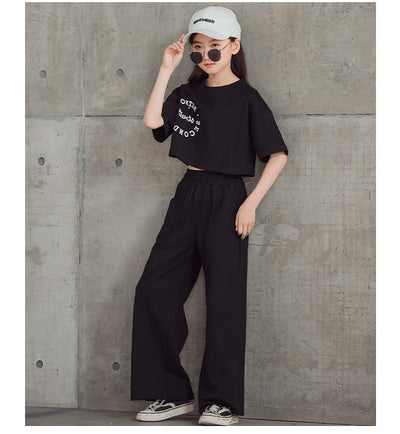 Conjunto Estampado: Camiseta Manga Corta + Pantalón Ancho Pierna Recta - Image 47