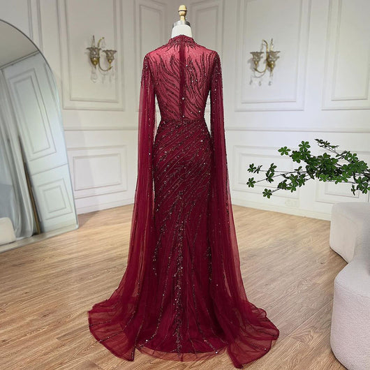 Vestido de Gala Elegante con Mangas Volantes y Falda Sirena - Image 52