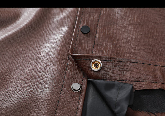 Camisa de Cuero Genuino Oveja para Hombre - Image 32