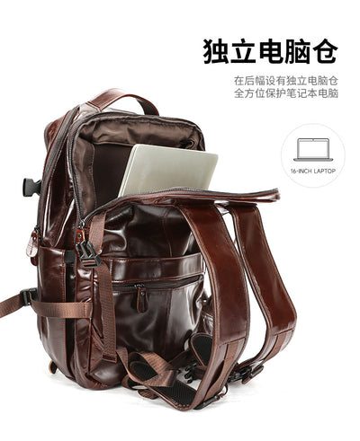 Mochila de Cuero con Gran Capacidad - Image 11