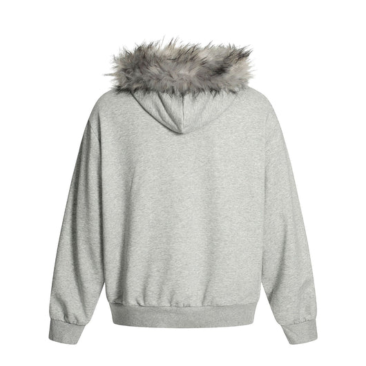 Suéter Cardigan con Cuello de Piel y Cierre de Cremallera - Image 26