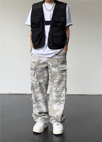 Pantalones Slim Drapeado de Corte Recto Estilo Urbano - Image 19