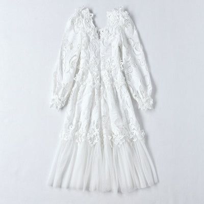 Vestido Hueco Bordado Cintura Esbelta para Mujer - Image 20