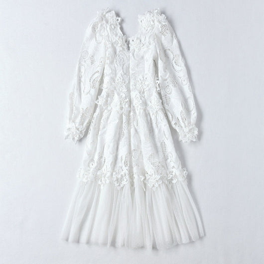Vestido Hueco Bordado Cintura Esbelta para Mujer - Image 20