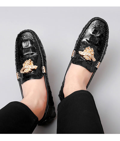 Zapatos de Cuero Casual con Hebilla Metálica y Pedal - Image 25