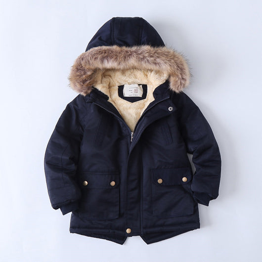 Chaqueta Acolchada Térmica para Niños - Algodón Grueso con Forro Polar - Image 26