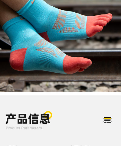 Calcetines de Senderismo de Algodón Transpirables y Absorbentes para Hombre y Mujer - Image 11