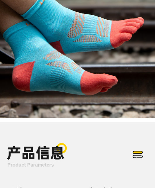Calcetines de Senderismo de Algodón Transpirables y Absorbentes para Hombre y Mujer - Image 11