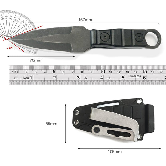 Cuchillo de Campamento Portátil de Alta Dureza con Hoja Recta - Image 18