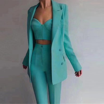 Traje Ejecutivo Mujer Cómodo para Oficina y Viajes - Image 47