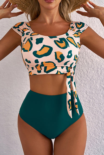 Bikini Cintura Alta con Corte Dividido para Mujer - Image 15