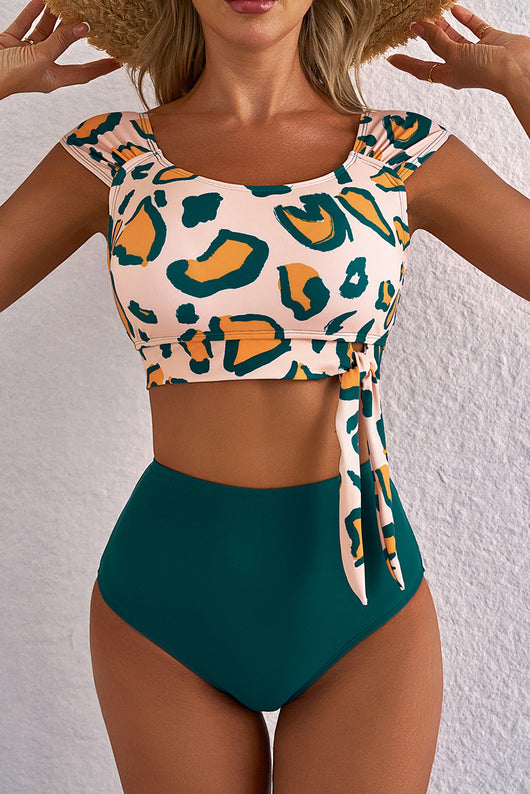 Bikini Cintura Alta con Corte Dividido para Mujer - Image 15