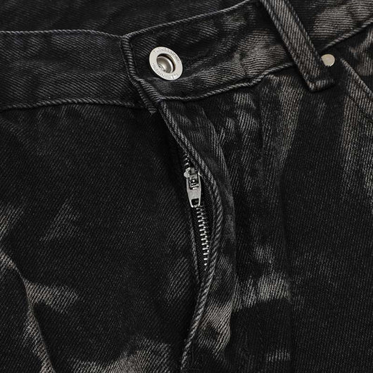 Jeans Rectos Hip Hop con Costuras Destacadas y Desgaste Artesanal - Image 25
