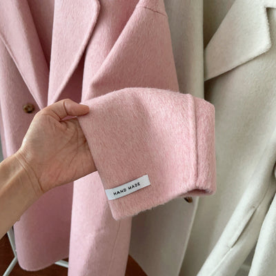 Abrigo Reversible de Lana y Cashmere - Elegancia Versátil - Image 34