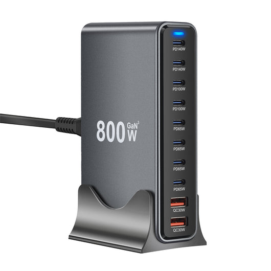 Cargador de Escritorio Multifuncional 800W con Tecnología Gallium Nitride PD - Image 16