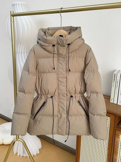 Abrigo Acolchado de Terciopelo con Capucha para Mujer - Chaqueta Cálida - Image 14