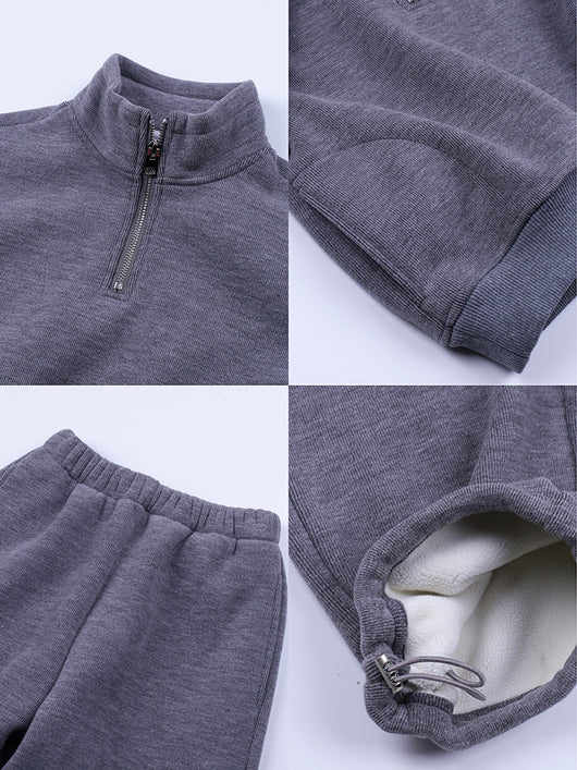 Conjunto Deportivo Infantil con Sudadera Polar y Pantalón Recto - Image 9