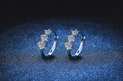 Aretes de Plata Esterlina 925 con Moissanita - Diseño Elegante Chapado en Platino - Image 11