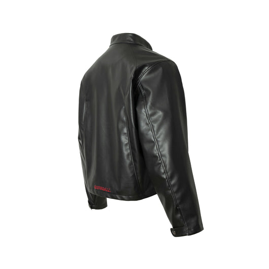 Chaqueta de Cuero Estilo Retro Americano con Detalles de Tartán - Image 18