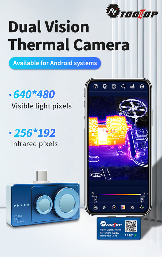 Cámara Térmica Dual para Smartphone con Tarjeta de Luz - Image 7