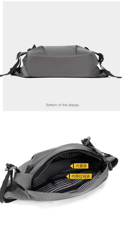 Mochila Bandolera Hombre Gran Capacidad - Bolsa Pecho Versátil para Estudiante y Commuter - Image 14