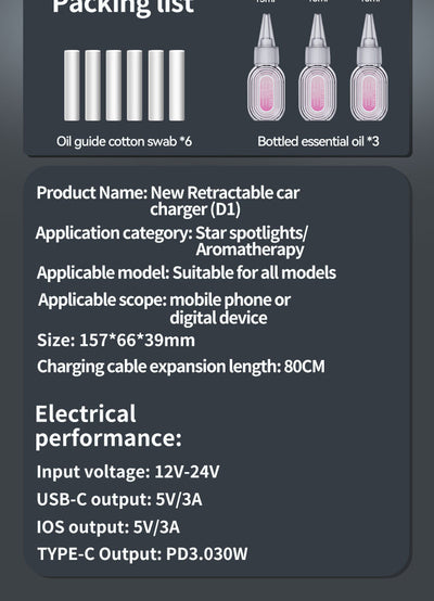 Cargador Inalámbrico para Auto con Luz Púrpura Multifuncional - Image 13