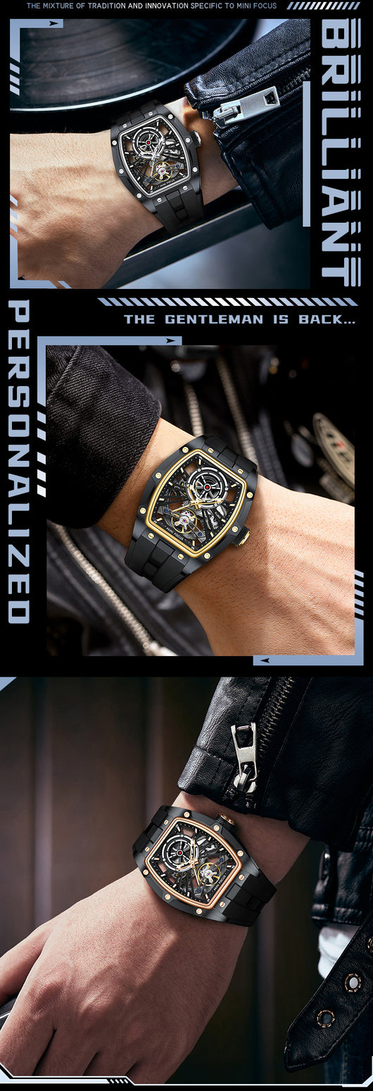 Reloj Automático de Acero Inoxidable con Caja Hueca para Hombre - Image 33