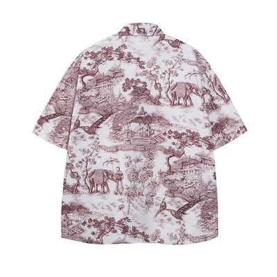 Camisa Estampada Pintura Digital Manga Corta - Image 17