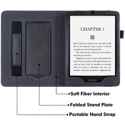 Funda de Cuero con Soporte de Muñeca para Kindle Paperwhite 11 - Image 35