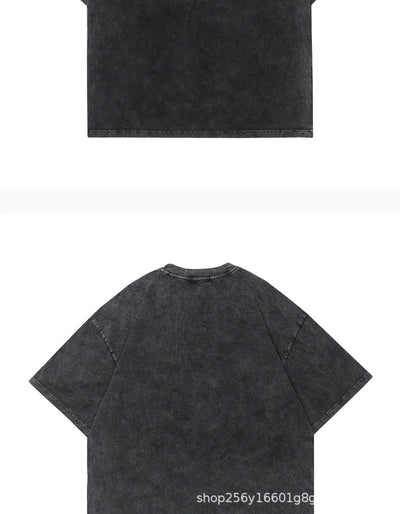 Playera Acolchada Retro Hip Hop Casual Manga Corta para Hombre - Image 20