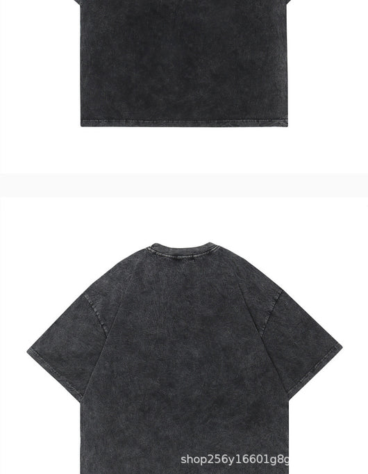 Playera Acolchada Retro Hip Hop Casual Manga Corta para Hombre - Image 20