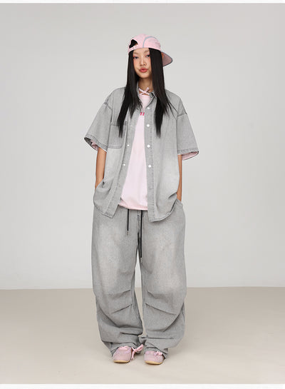Conjunto Hip Hop Urbano: Camisa y Pantalón Denim Estilo Callejero - Image 25