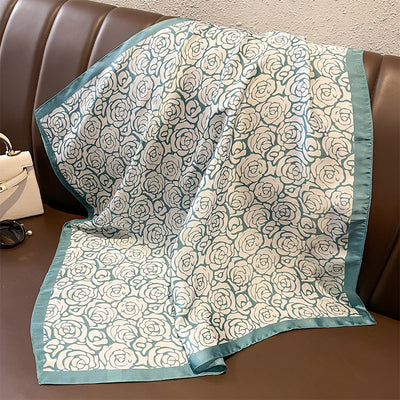 Pañuelo de Seda Estampado Versátil - Banda Decorativa para Cabello y Accesorios - Image 28
