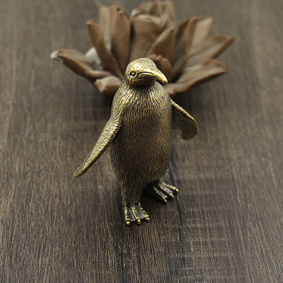 Ornamentos de Pingüino en Latón Macizo Grande - Image 8