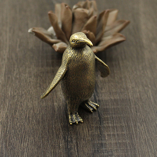 Ornamentos de Pingüino en Latón Macizo Grande - Image 8