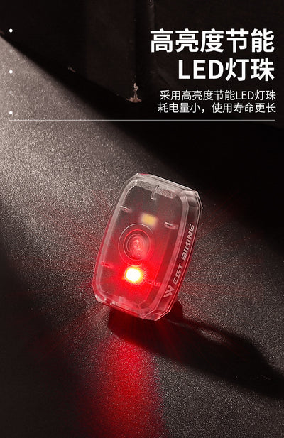 Luz Trasera Bicolor para Bicicleta - Faro de Advertencia Nocturno Compacto - Image 23