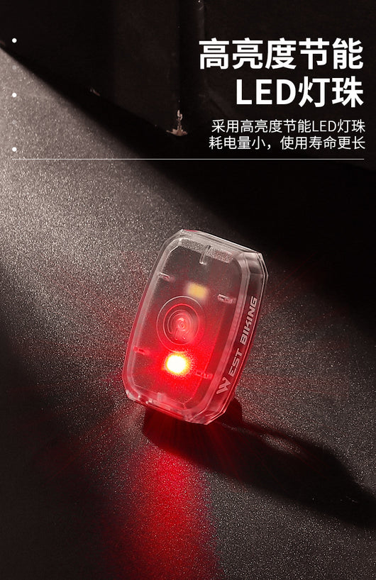 Luz Trasera Bicolor para Bicicleta - Faro de Advertencia Nocturno Compacto - Image 23