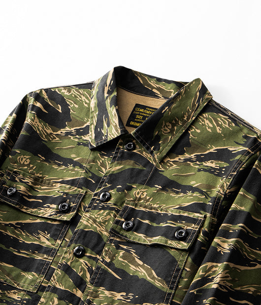 Camisa de Trabajo Manga Larga Patrón Tigre - Image 36