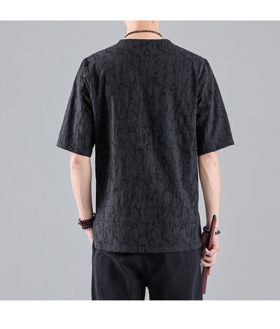 Camiseta Retro Jacquard Cuello Redondo para Hombre - Image 25