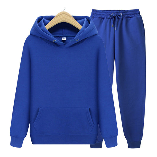Sudadera con Capucha y Puños Acanalados para Hombre - Conjunto Deportivo de Color Liso - Image 34