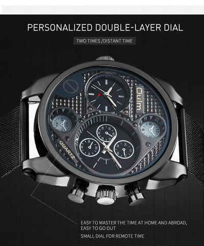 Reloj para Hombre con Correa de Malla de Acero - Image 13
