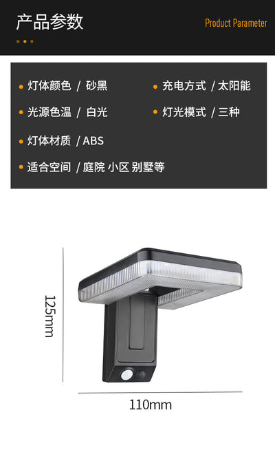 Lámpara Solar Inteligente Plegable para Muro Exterior con Sensor de Movimiento - Image 35