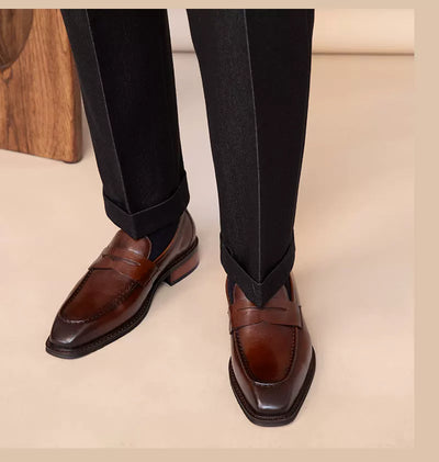 Zapatos Casuales de Cuero Genuino para Hombre - Outdoor - Image 35