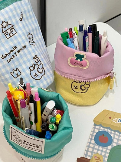 Estuche Escolar Desplegable Vertical de Alta Capacidad - Image 10