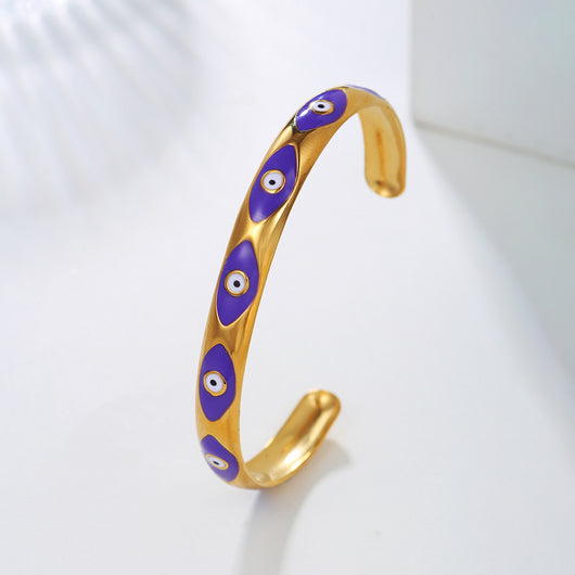 Pulsera Retro de Acero Titanio Abierta - Estilo INS - Image 13