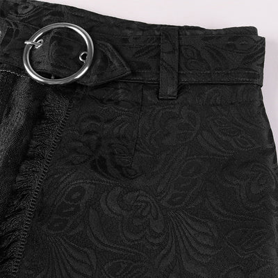 Falda Asimétrica Gótica Dark Rock Punk en Gris Ceniza - Image 12