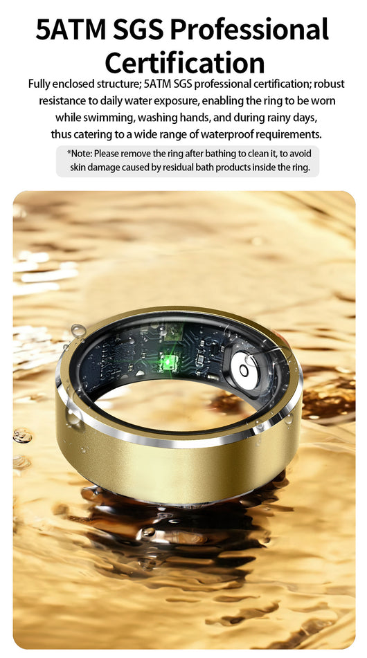 Anillo Inteligente Deportivo con Monitor de Frecuencia Cardíaca y Oxígeno - Image 10