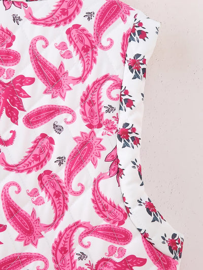 Chaleco Acolchado de Algodón con Estampado Street y Costuras Decorativas - Image 17